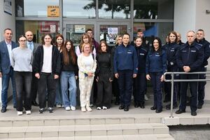 Policjanci podczas działań