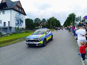 policjanci, konie