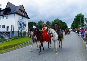 policjanci, konie